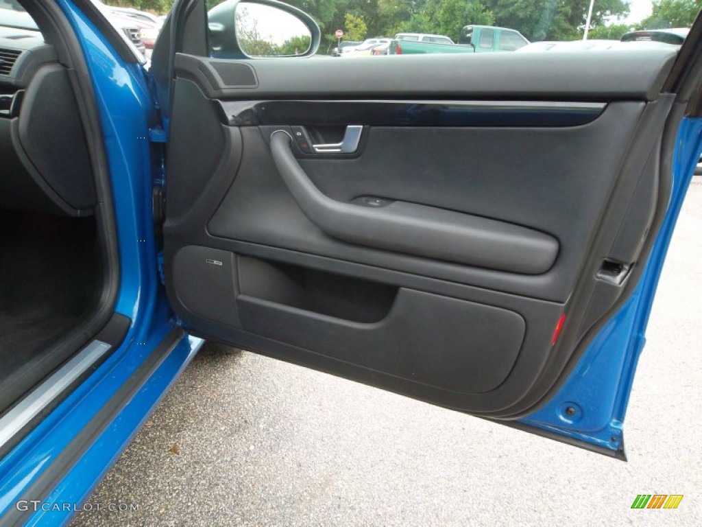 2008 Audi RS4 4.2 quattro Sedan Black Door Panel Photo #57051218