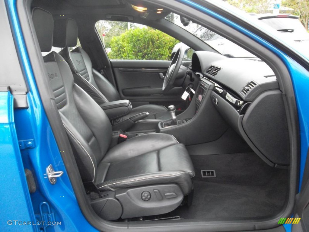 Black Interior 2008 Audi RS4 4.2 quattro Sedan Photo #57051227