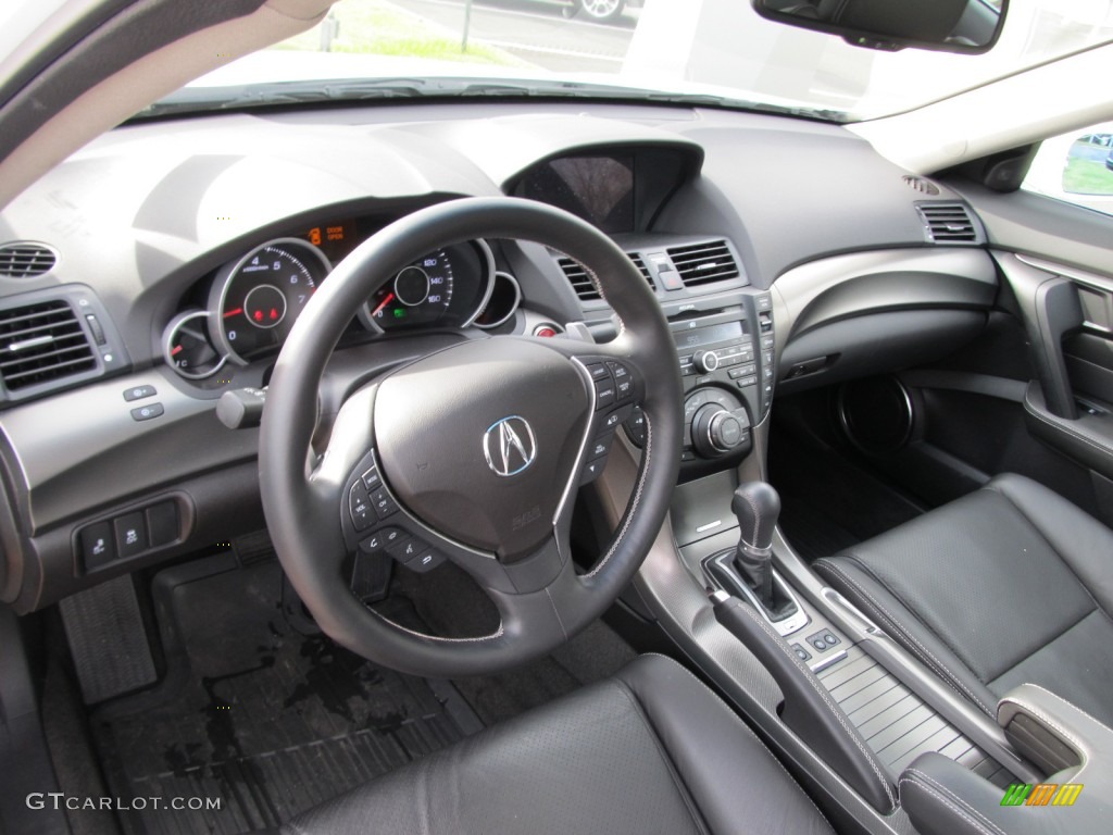 Ebony Interior 2012 Acura TL 3.7 SH-AWD Advance Photo #57052235