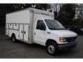 2003 Oxford White Ford E Series Cutaway E450 Commercial Utility Truck  photo #7