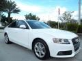 Ibis White 2009 Audi A4 2.0T Sedan Exterior
