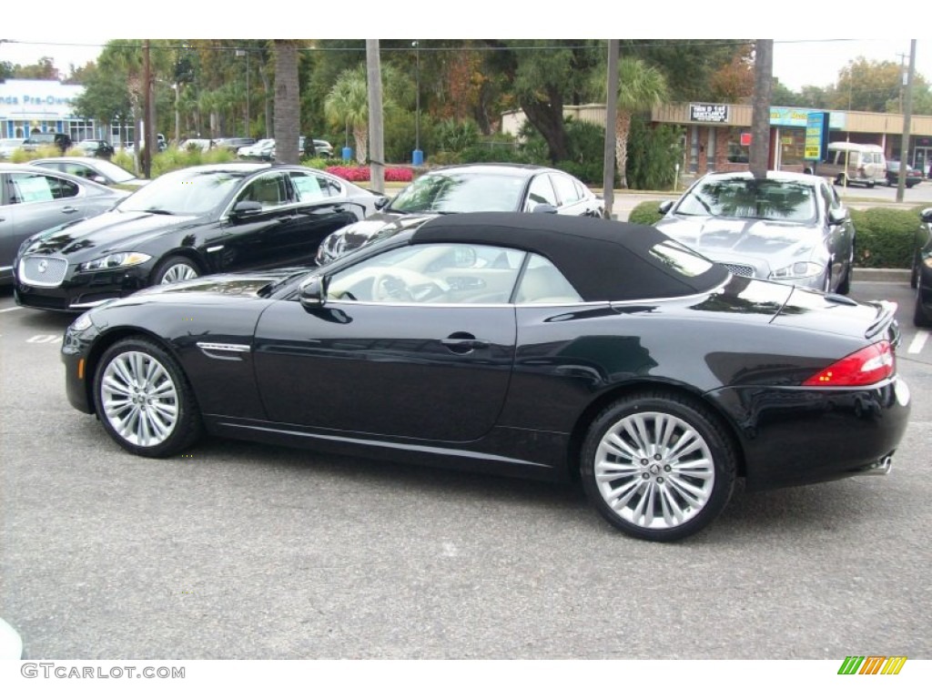 2012 XK XK Convertible - Midnight Black / Caramel/Caramel photo #2