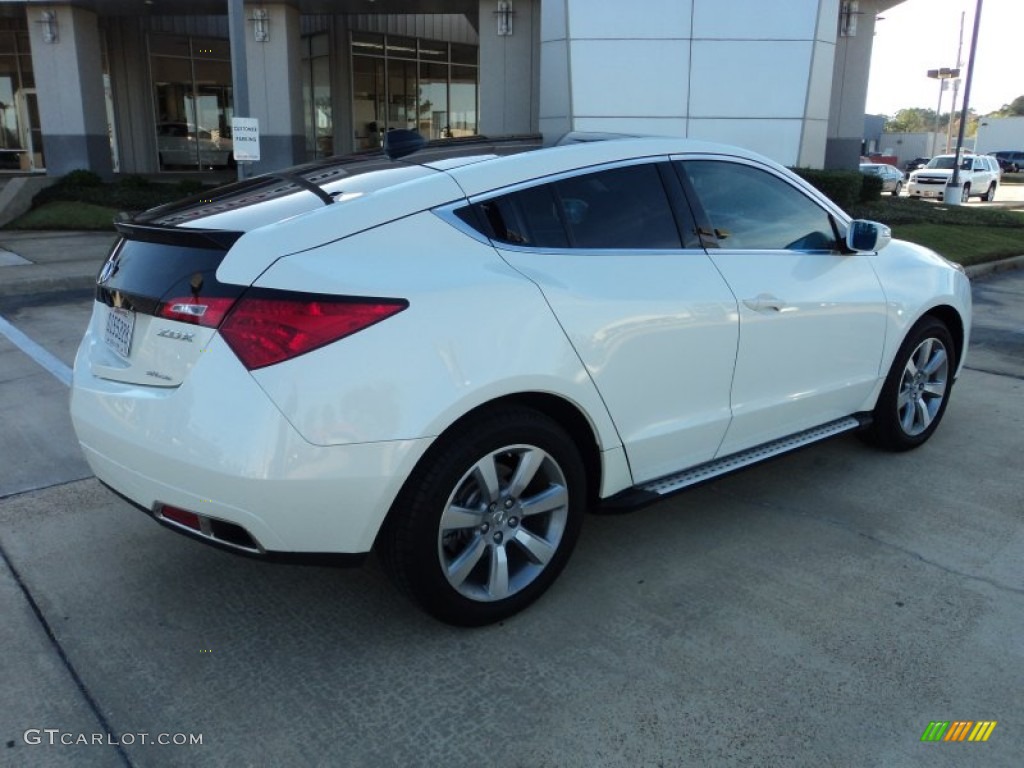 Aspen White Pearl 2010 Acura ZDX AWD Exterior Photo #57055229