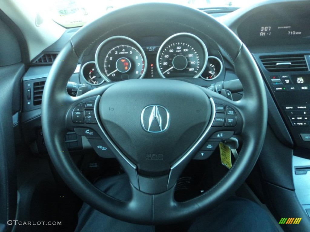 2010 Acura ZDX AWD Taupe Steering Wheel Photo #57055297
