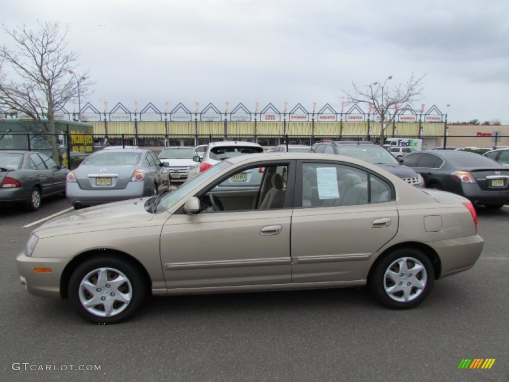 2006 Elantra GLS Sedan - Champagne Beige / Beige photo #4