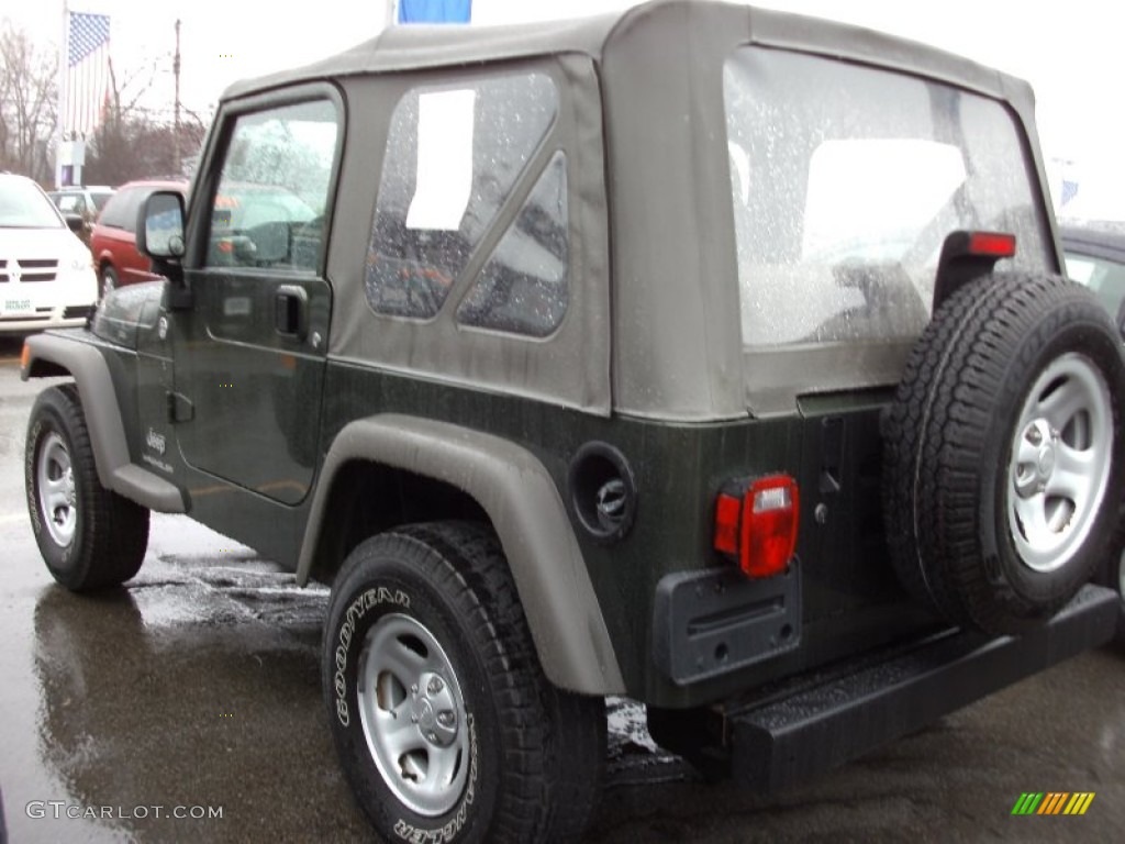 2006 Wrangler SE 4x4 - Deep Beryl Green Pearl / Khaki photo #2