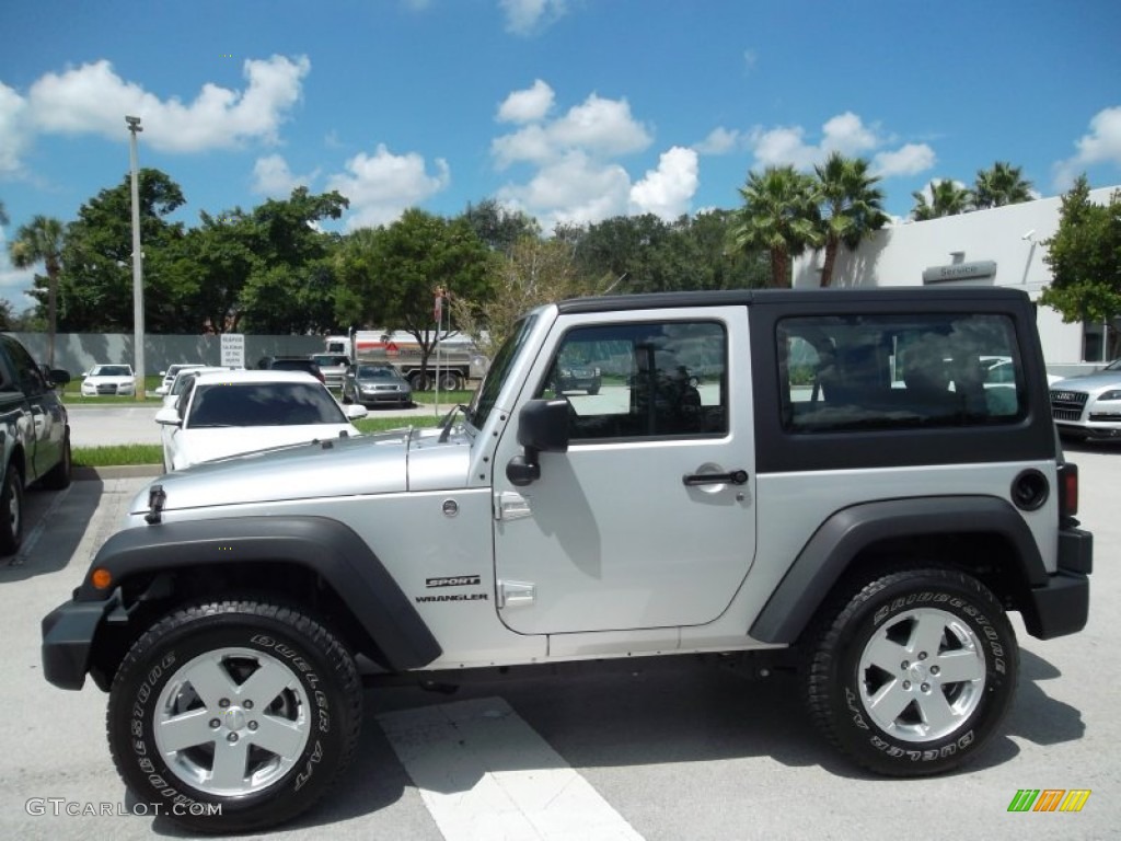 2011 Wrangler Sport S 4x4 - Bright Silver Metallic / Black photo #5