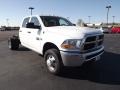 2012 Bright White Dodge Ram 3500 HD ST Crew Cab 4x4 Dually Chassis  photo #3