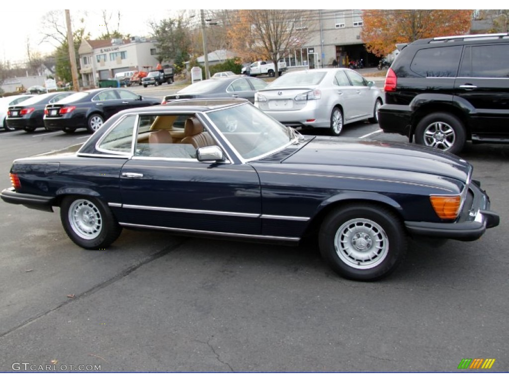 Dark Blue 1985 Mercedes-Benz SL Class 380 SL Roadster Exterior Photo #57060531