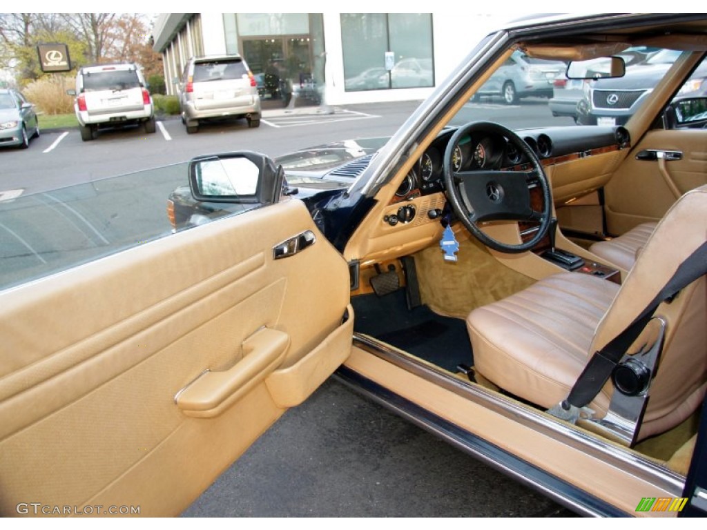 1985 SL Class 380 SL Roadster - Dark Blue / Parchment photo #12