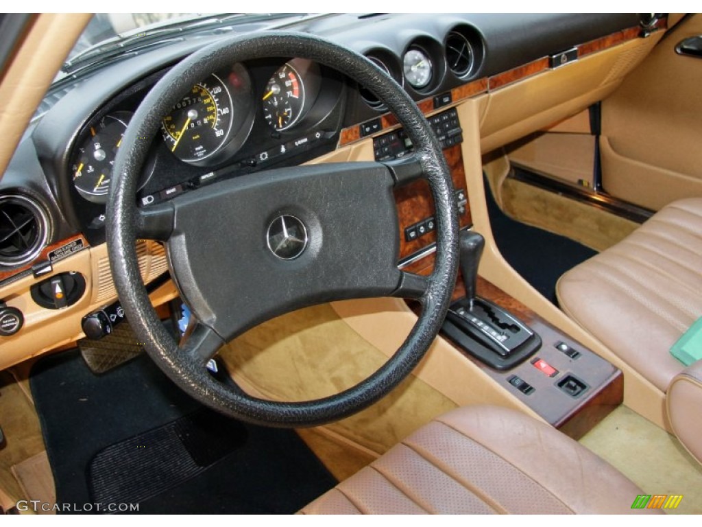 1985 Mercedes-Benz SL Class 380 SL Roadster Parchment Dashboard Photo #57060614