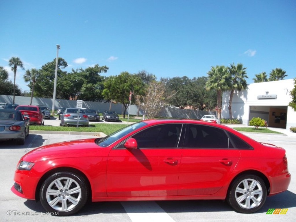 Brilliant Red 2009 Audi A4 2.0T Sedan Exterior Photo #57061826
