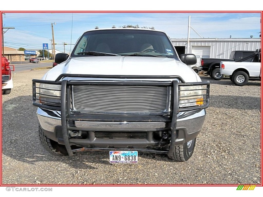 1999 F250 Super Duty XLT Extended Cab 4x4 - Oxford White / Medium Graphite photo #12