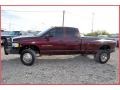 2003 Dark Garnet Red Pearl Dodge Ram 3500 SLT Quad Cab 4x4 Dually  photo #2