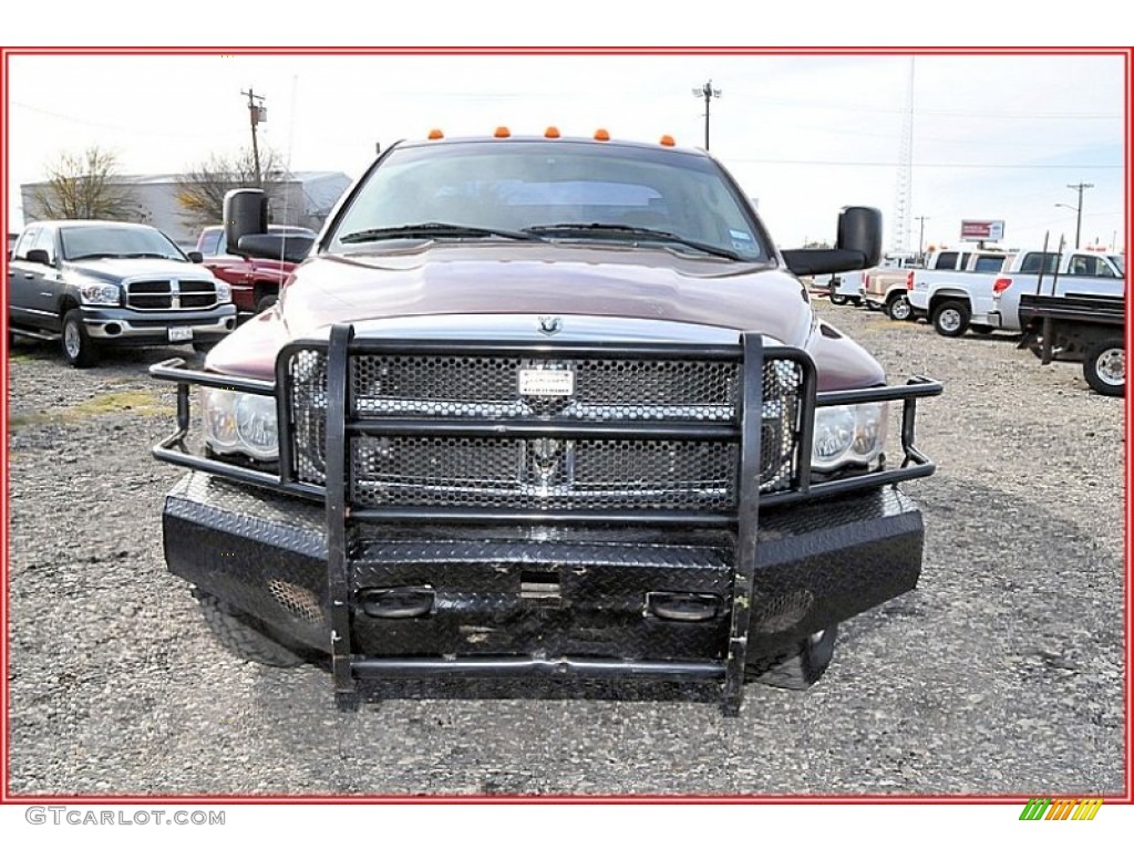 2003 Ram 3500 SLT Quad Cab 4x4 Dually - Dark Garnet Red Pearl / Dark Slate Gray photo #14