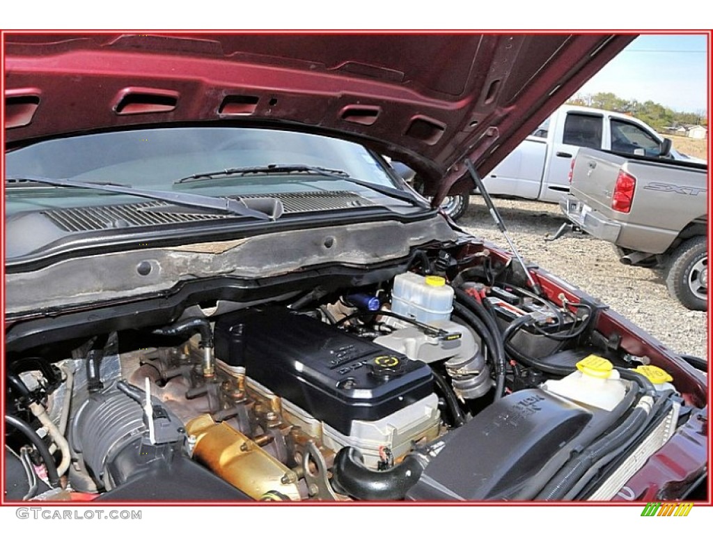 2003 Ram 3500 SLT Quad Cab 4x4 Dually - Dark Garnet Red Pearl / Dark Slate Gray photo #26