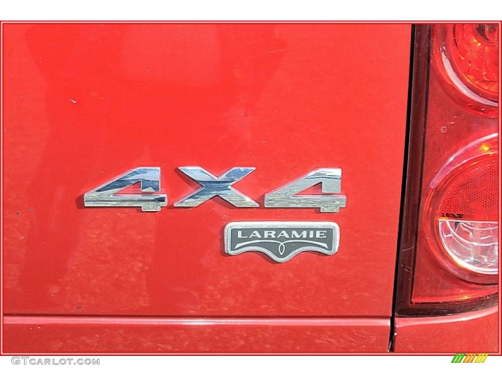 2007 Ram 3500 Laramie Mega Cab 4x4 Dually - Inferno Red Crystal Pearl / Medium Slate Gray photo #5