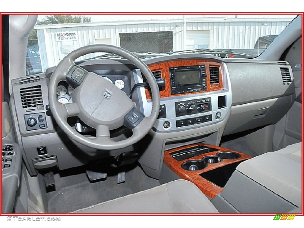 2007 Dodge Ram 3500 Laramie Mega Cab 4x4 Dually Medium Slate Gray Dashboard Photo #57063040