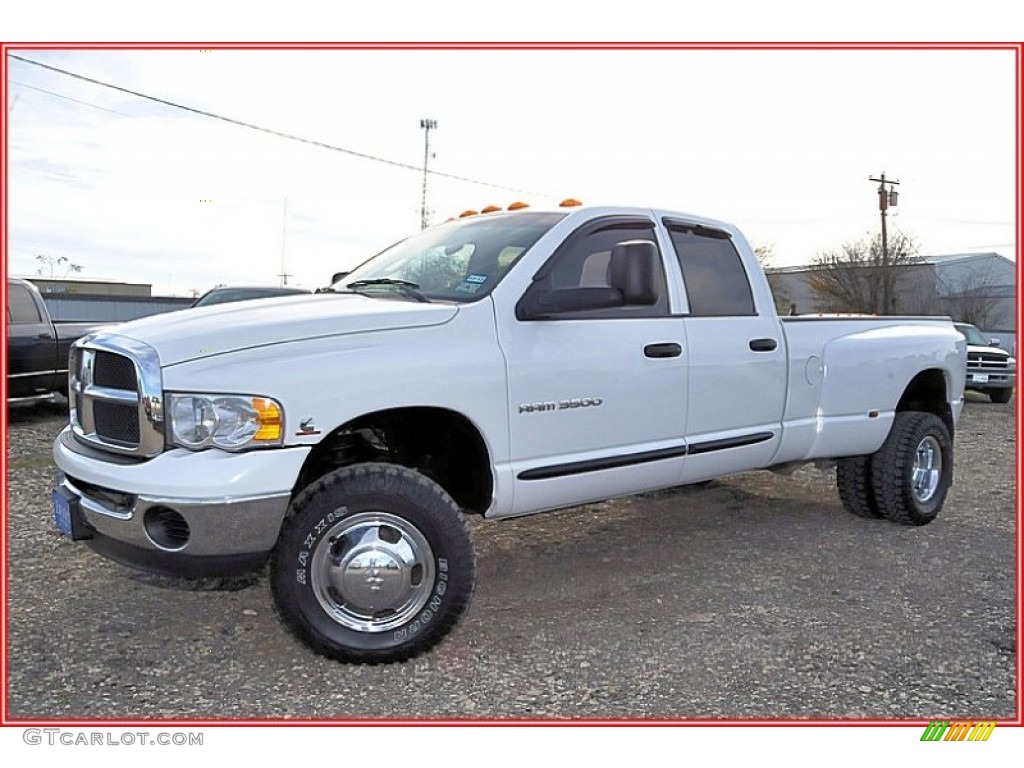 Bright White Dodge Ram 3500