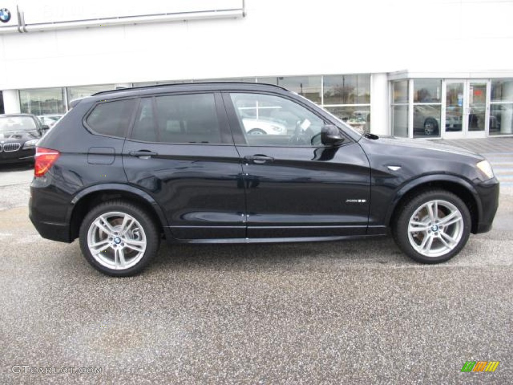 2012 X3 xDrive 35i - Carbon Black Metallic / Black photo #2