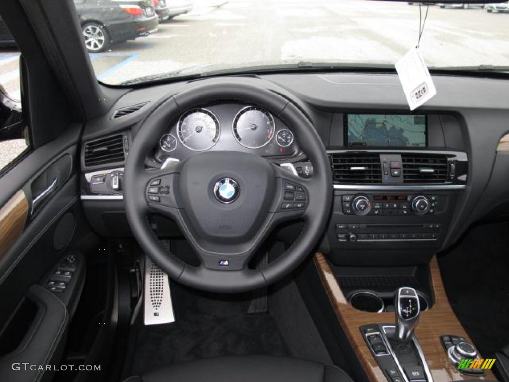 2012 BMW X3 xDrive 35i Black Dashboard Photo #57064586