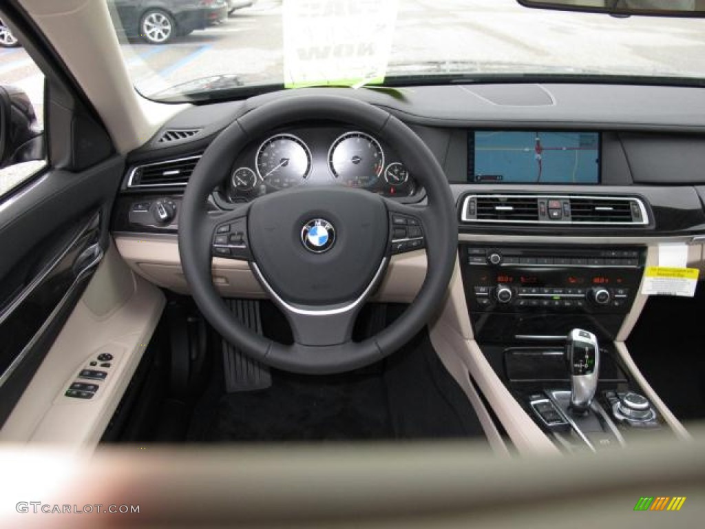 2012 7 Series 750Li Sedan - Dark Graphite Metallic / Oyster/Black photo #7