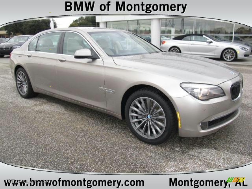 2012 7 Series 740Li Sedan - Cashmere Silver Metallic / Oyster/Black photo #1