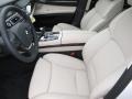Oyster/Black 2012 BMW 7 Series 740Li Sedan Interior Color