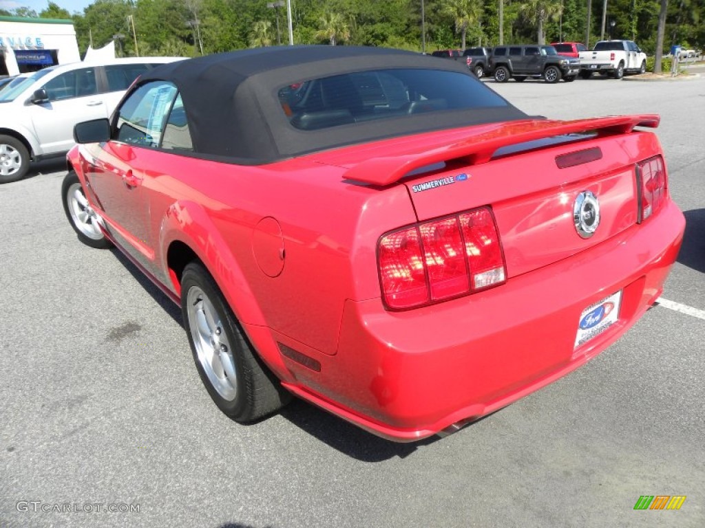2007 Mustang GT Premium Convertible - Torch Red / Dark Charcoal photo #13