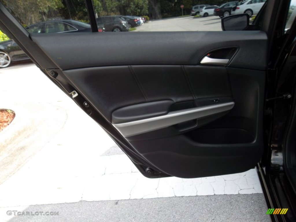 2009 Accord EX-L V6 Sedan - Crystal Black Pearl / Black photo #19