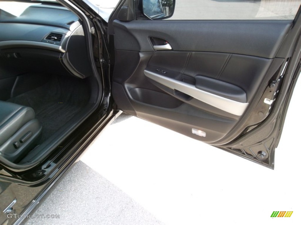 2009 Accord EX-L V6 Sedan - Crystal Black Pearl / Black photo #20