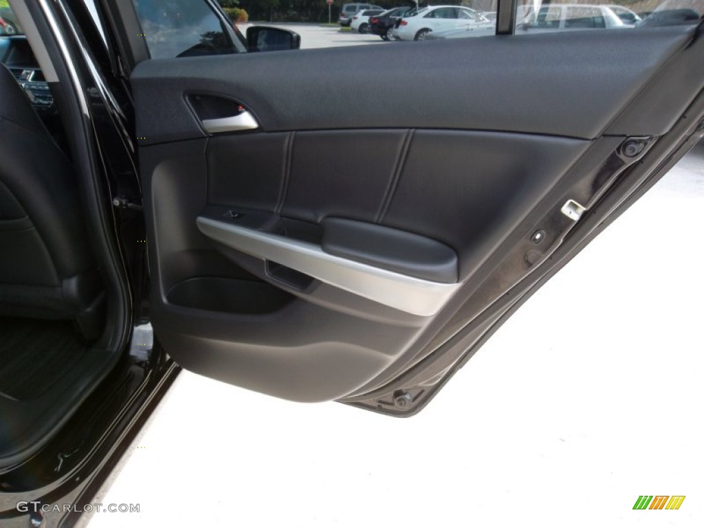 2009 Accord EX-L V6 Sedan - Crystal Black Pearl / Black photo #23