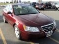 2009 Dark Cherry Red Hyundai Sonata GLS V6  photo #12