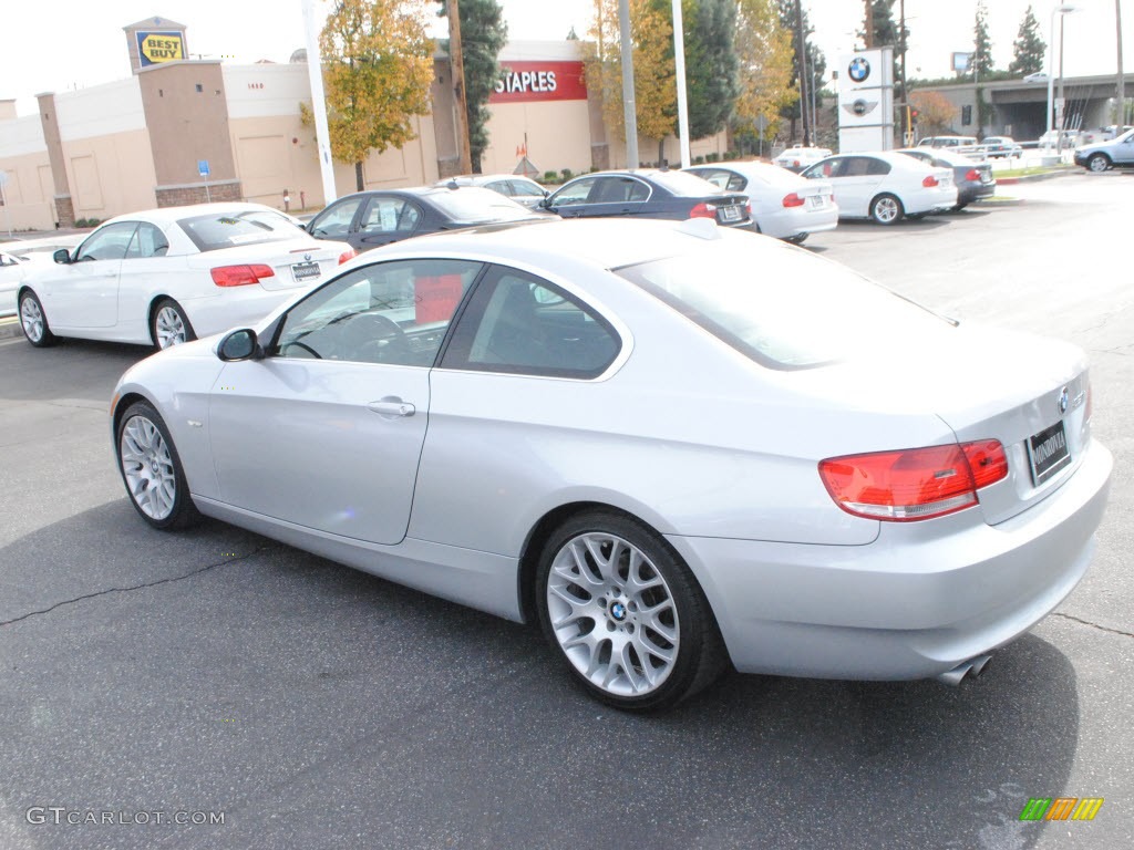 2009 3 Series 328i Coupe - Titanium Silver Metallic / Black photo #7