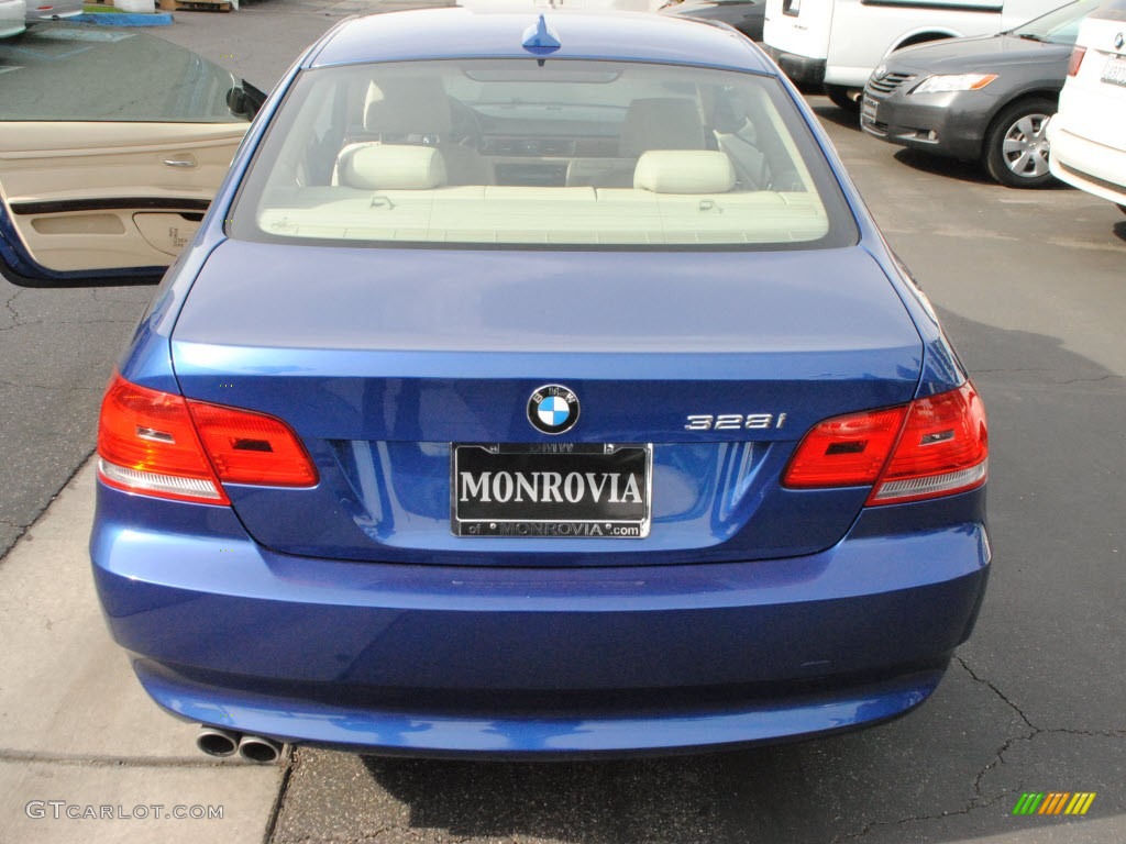 2009 3 Series 328i Coupe - Montego Blue Metallic / Beige photo #9