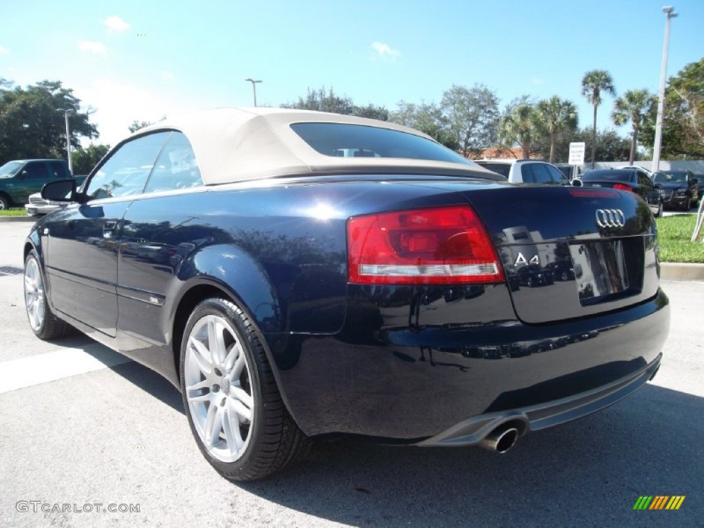 Moro Blue Pearl Effect 2009 Audi A4 2.0T Cabriolet Exterior Photo #57069182