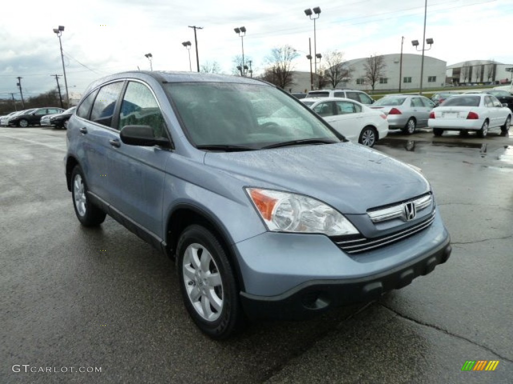 2009 CR-V EX 4WD - Glacier Blue Metallic / Gray photo #7