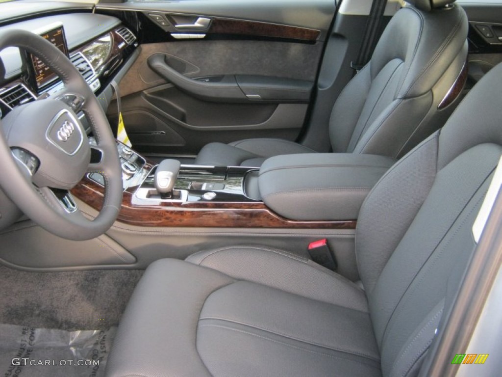 Black Interior 2012 Audi A8 L 4.2 quattro Photo #57071354