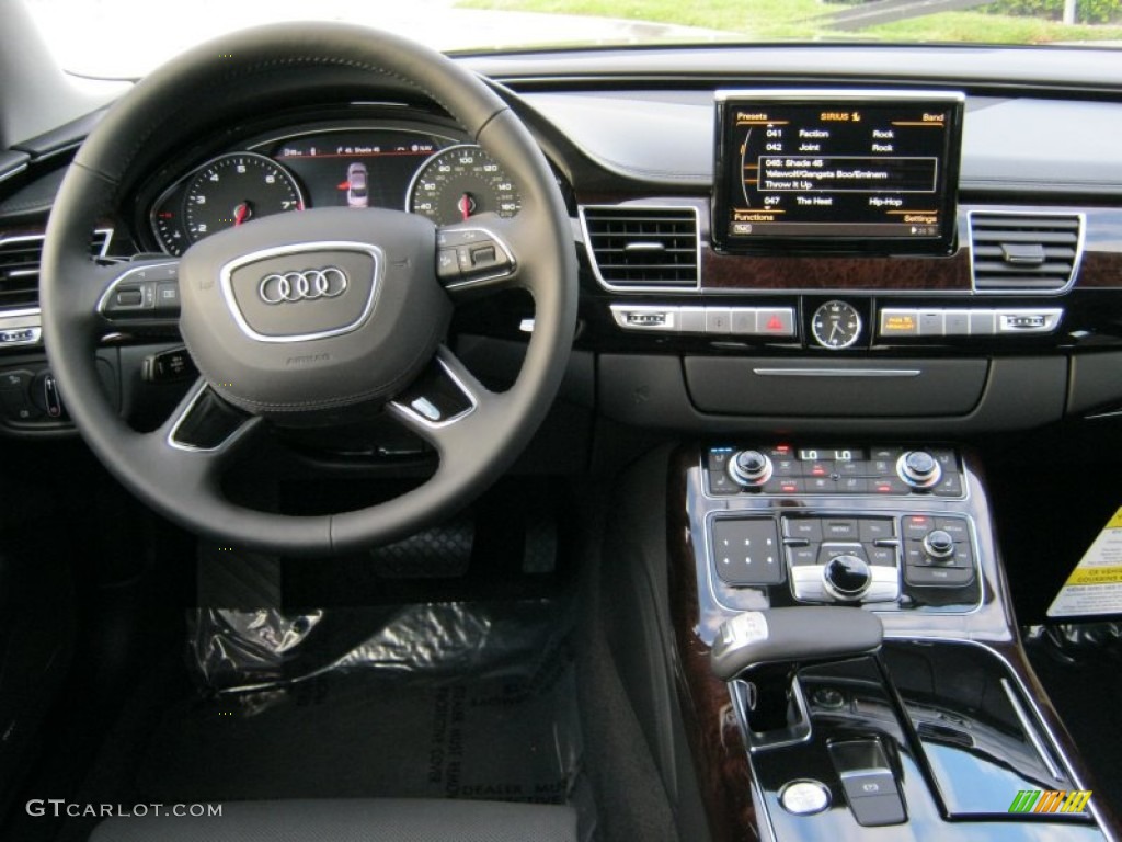 2012 A8 L 4.2 quattro - Quartz Grey Metallic / Black photo #6