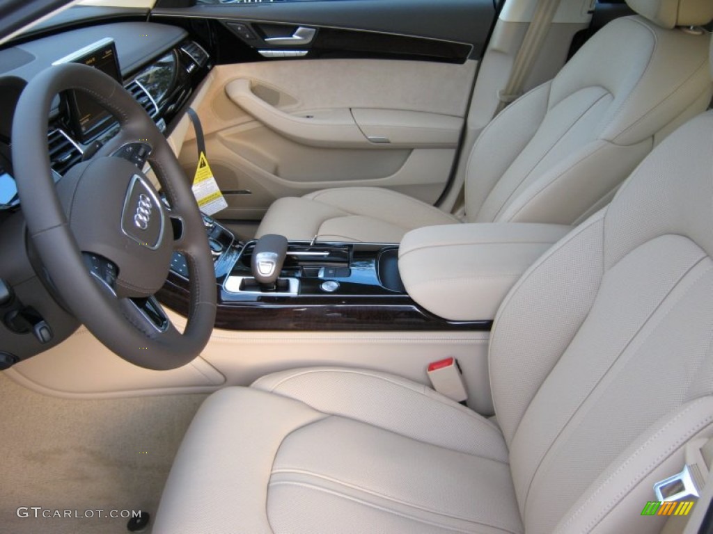 Velvet Beige Interior 2012 Audi A8 L 4.2 quattro Photo #57071414