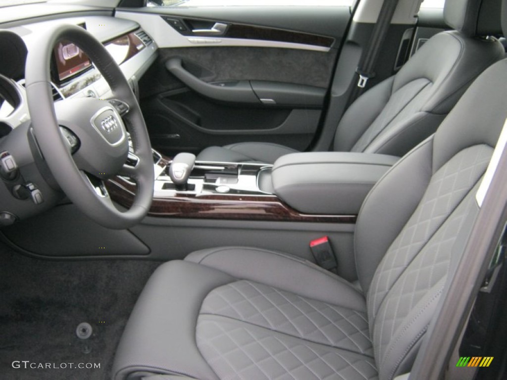 Black Interior 2012 Audi A8 4.2 quattro Photo #57072935