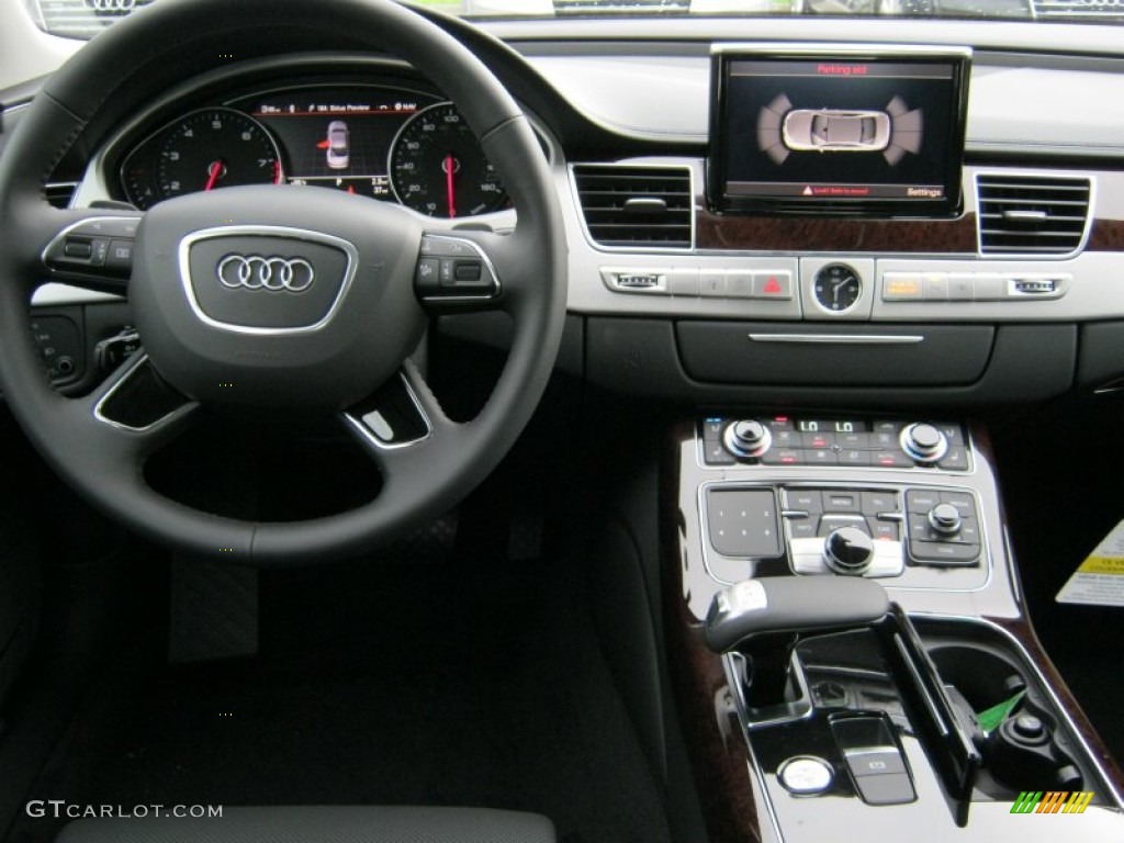 2012 Audi A8 4.2 quattro Black Dashboard Photo #57072944
