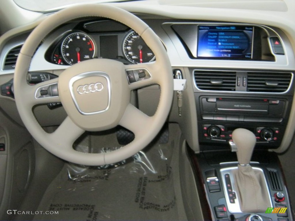 2012 Audi A4 2.0T quattro Avant Cardamom Beige Dashboard Photo #57073091