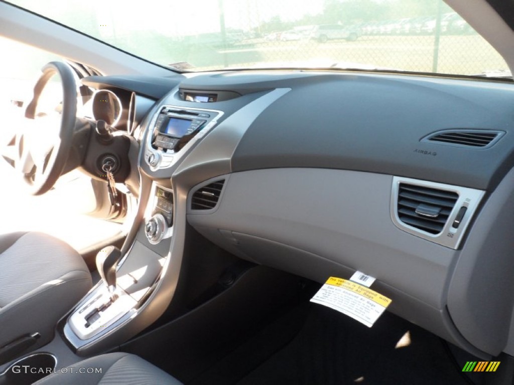 2012 Elantra GLS - Black Noir Pearl / Gray photo #18