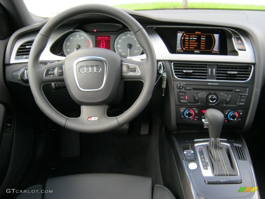 2012 Audi S4 3.0T quattro Sedan Black/Black Dashboard Photo #57073313