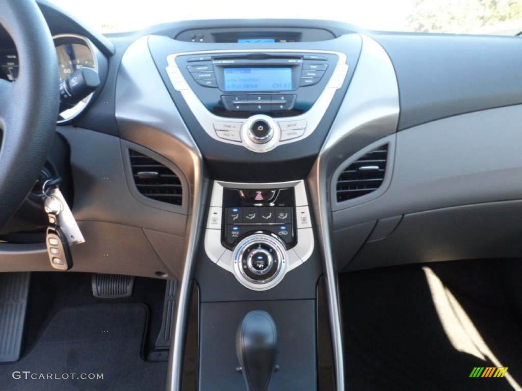 2012 Elantra GLS - Black Noir Pearl / Gray photo #26