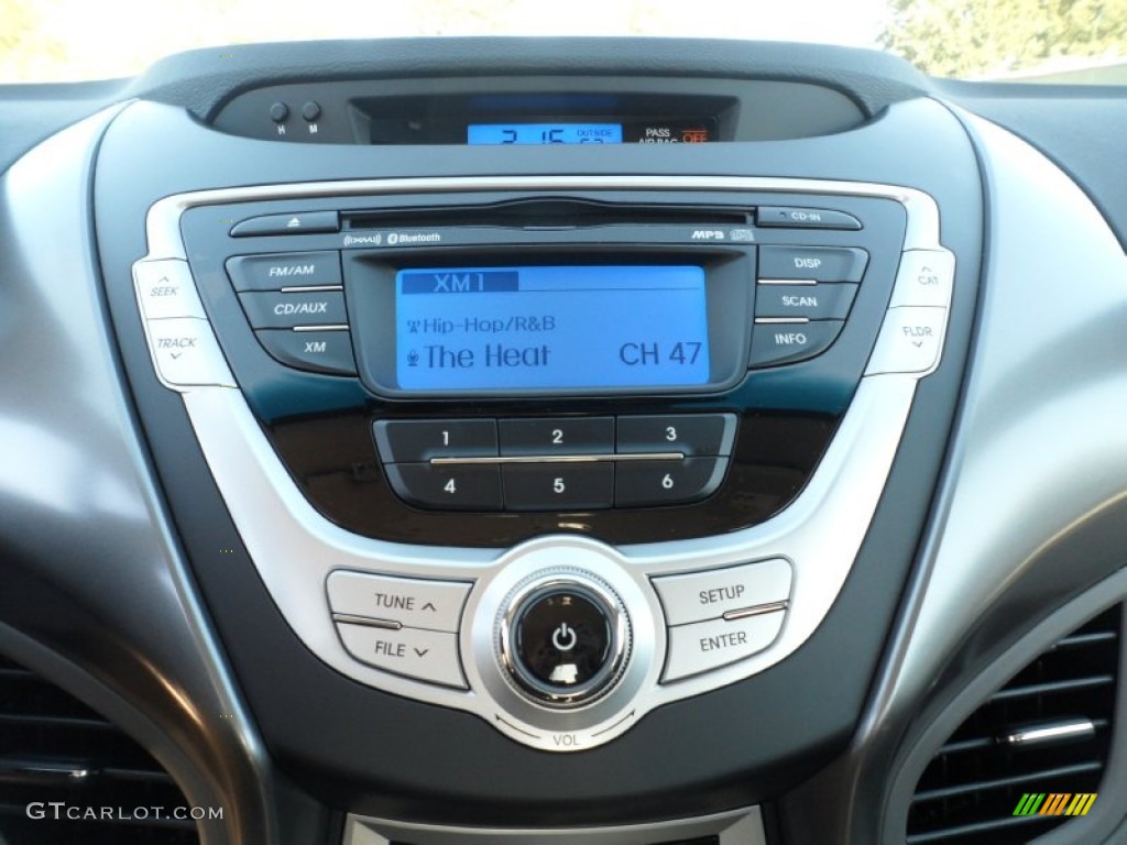 2012 Elantra GLS - Black Noir Pearl / Gray photo #27