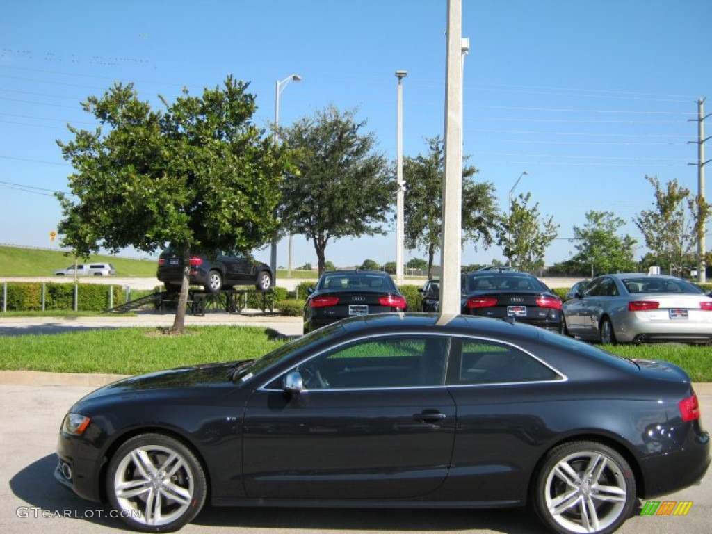 2012 S5 4.2 FSI quattro Coupe - Moonlight Blue Metallic / Black photo #2