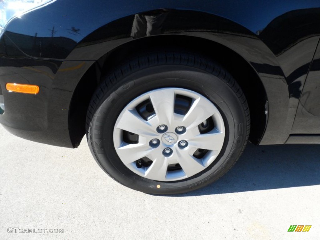 2012 Elantra GLS Touring - Black Noir Pearl / Beige photo #11