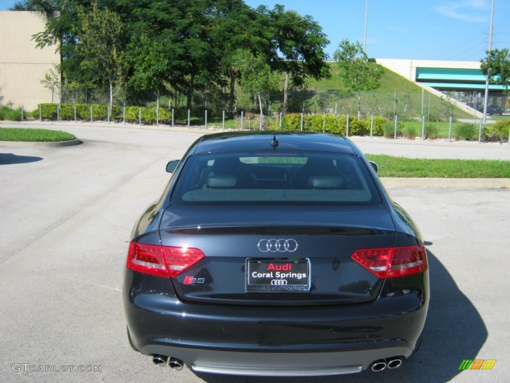2012 S5 4.2 FSI quattro Coupe - Moonlight Blue Metallic / Black photo #3